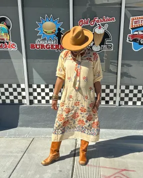 1930s Cotton Floral Dress