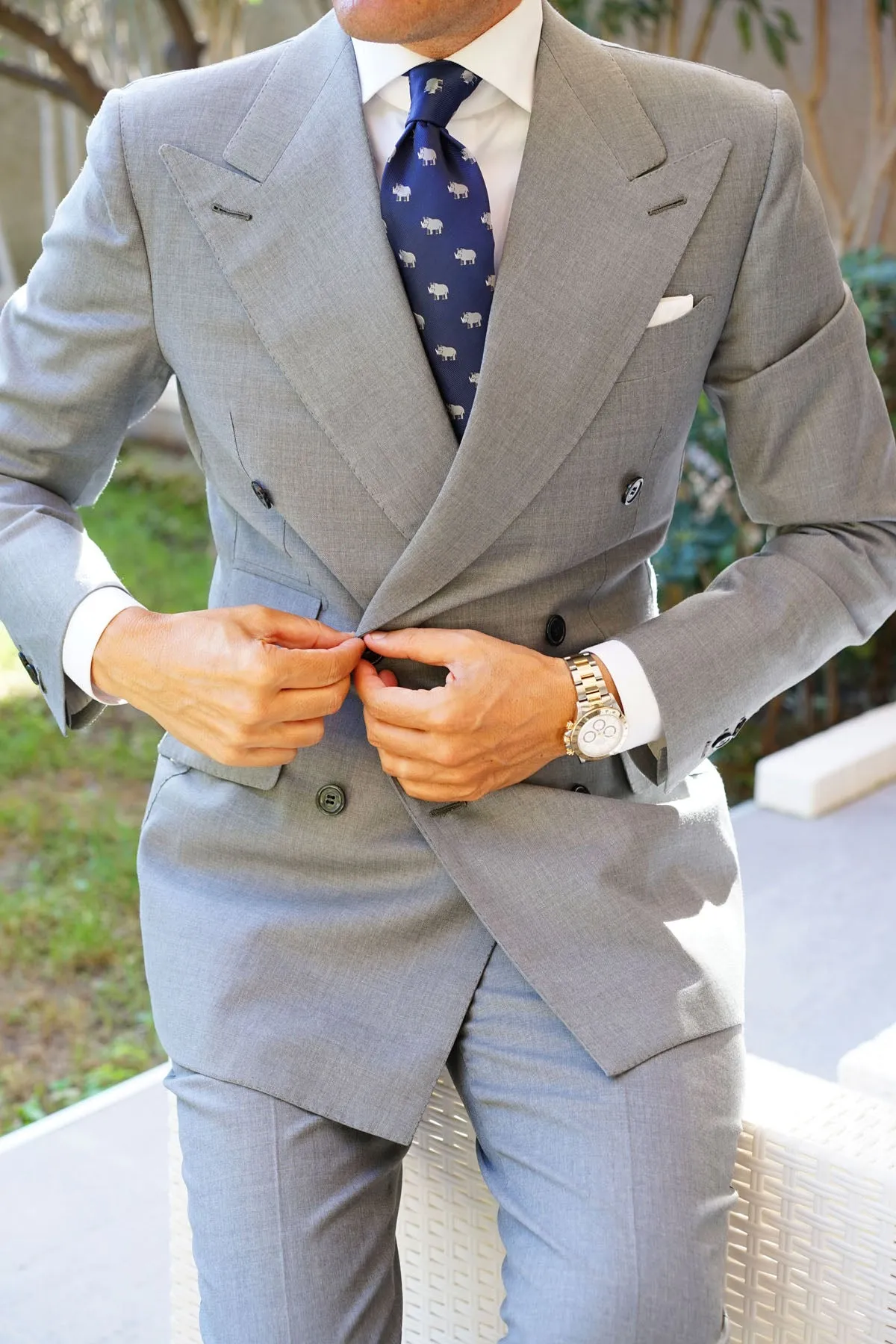 African Rhino Necktie