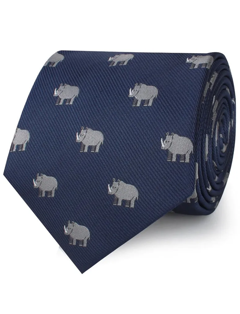 African Rhino Necktie