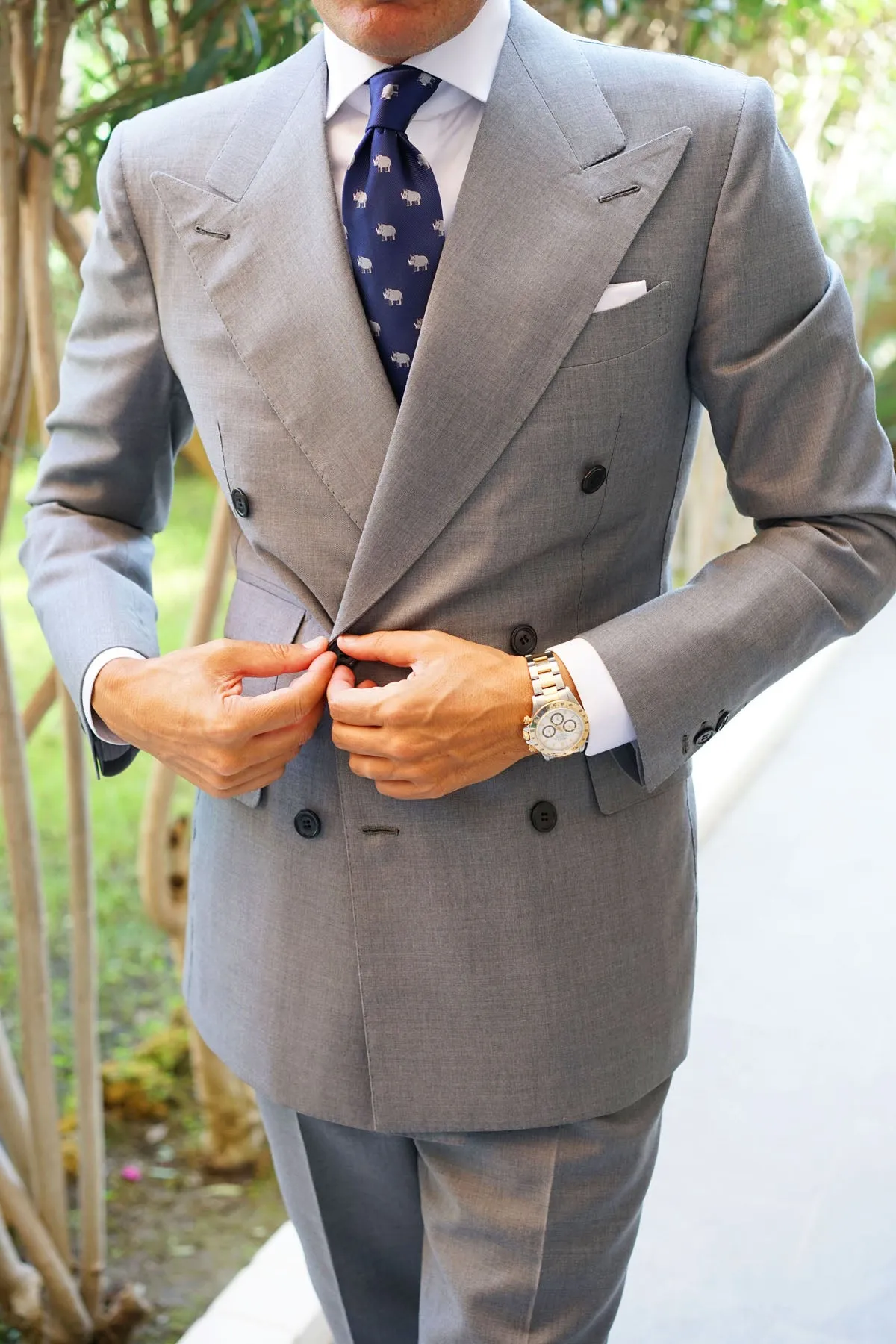 African Rhino Necktie