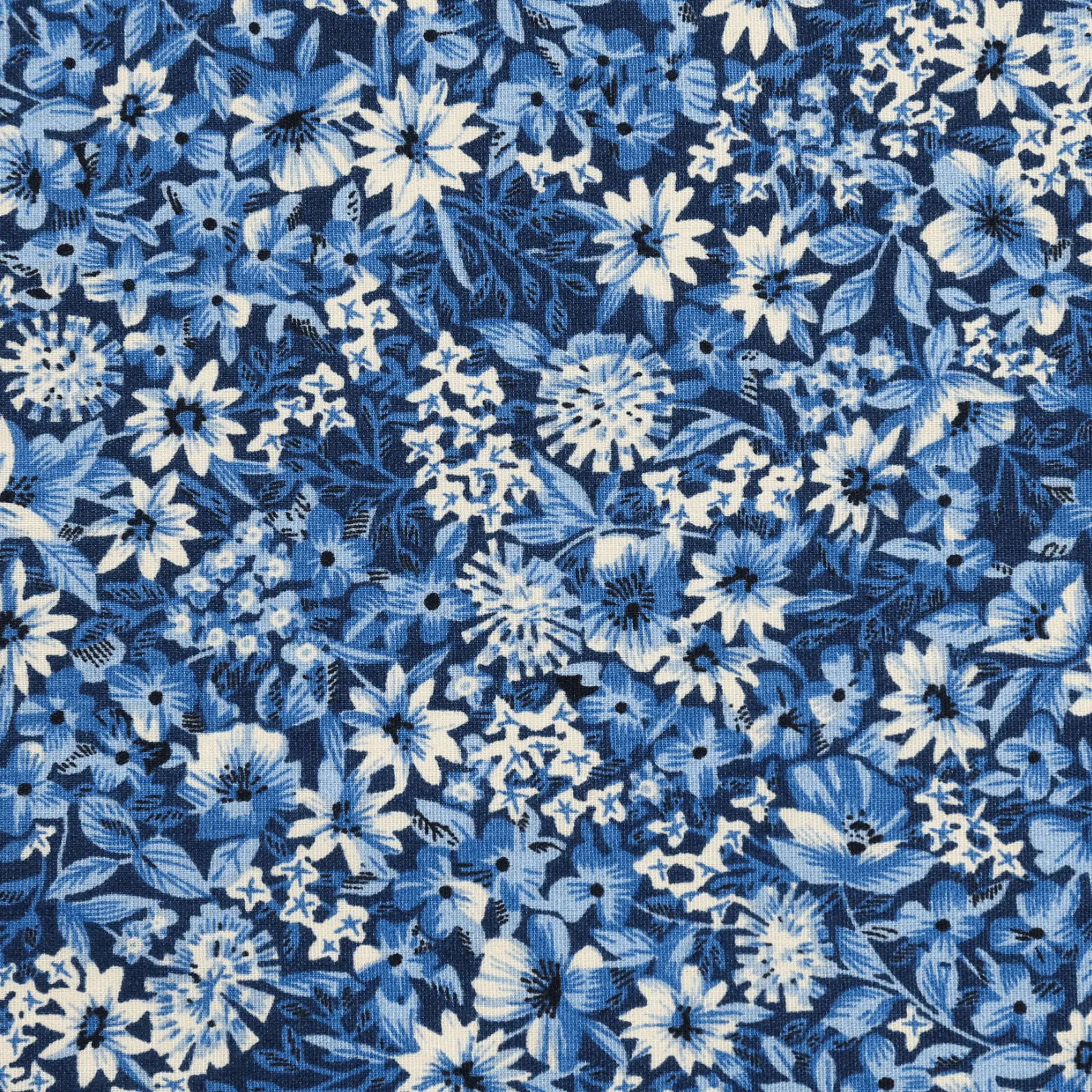 Arctic Azure Floral Skinny Tie