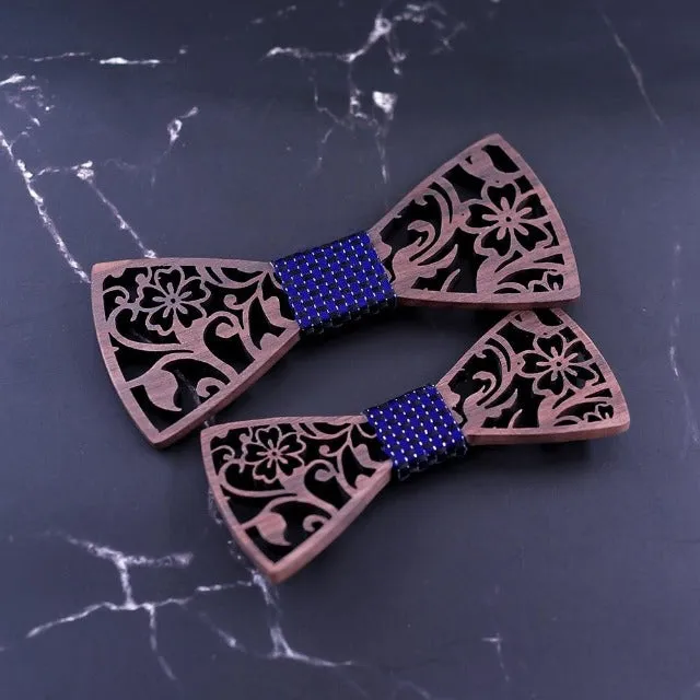 Arthur Adult & Kid's Bloom Wooden Bow Tie Set (6 Styles)