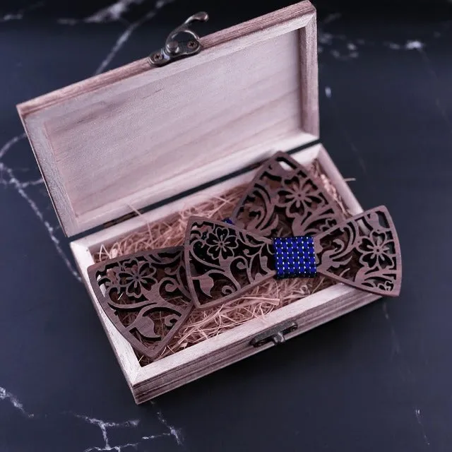 Arthur Adult & Kid's Bloom Wooden Bow Tie Set (6 Styles)