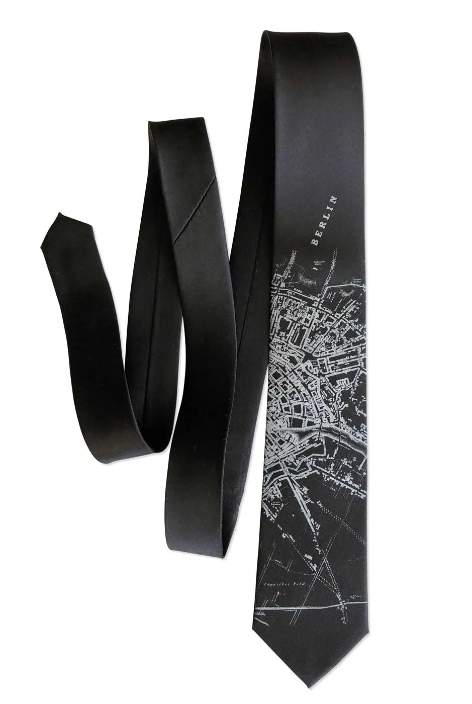 Berlin Map Necktie, German Map Tie