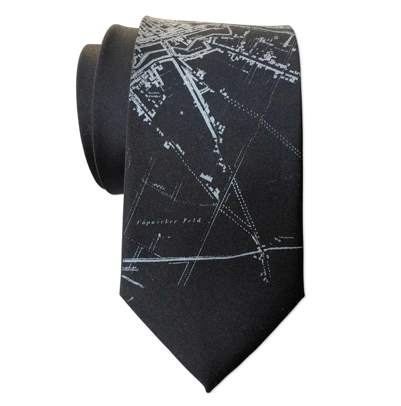 Berlin Map Necktie, German Map Tie
