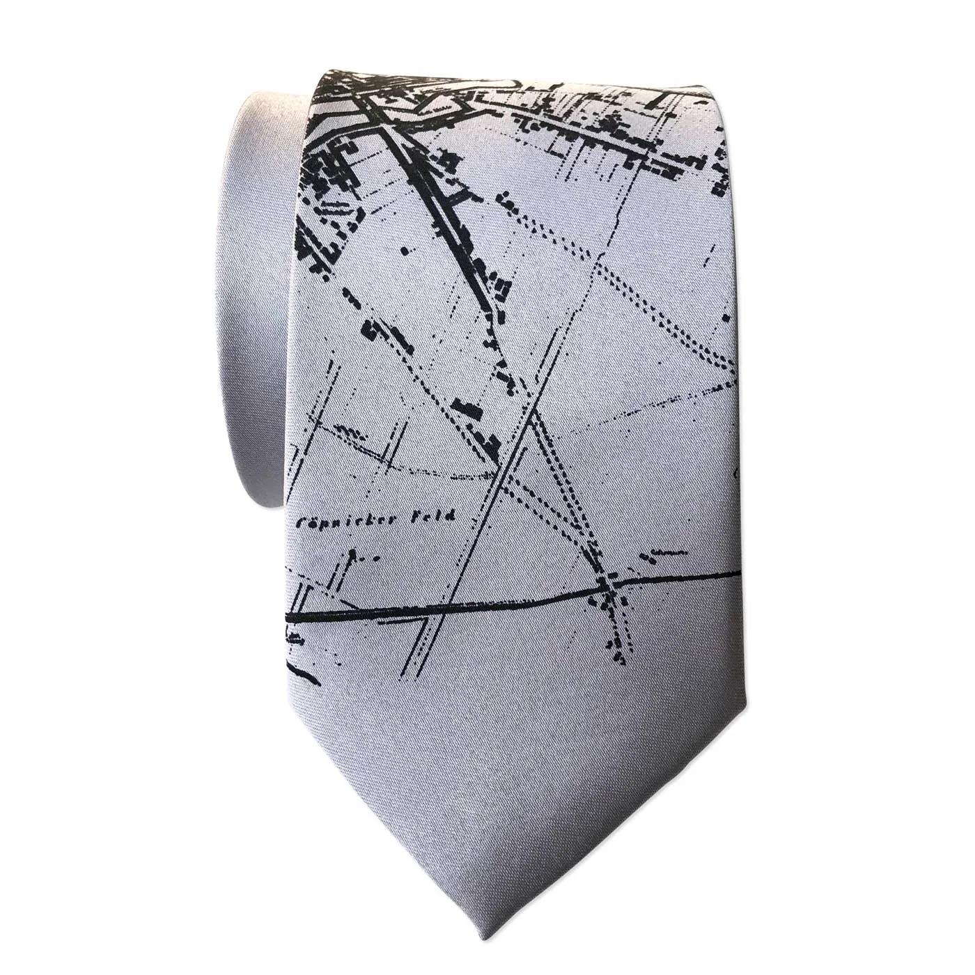 Berlin Map Necktie, German Map Tie