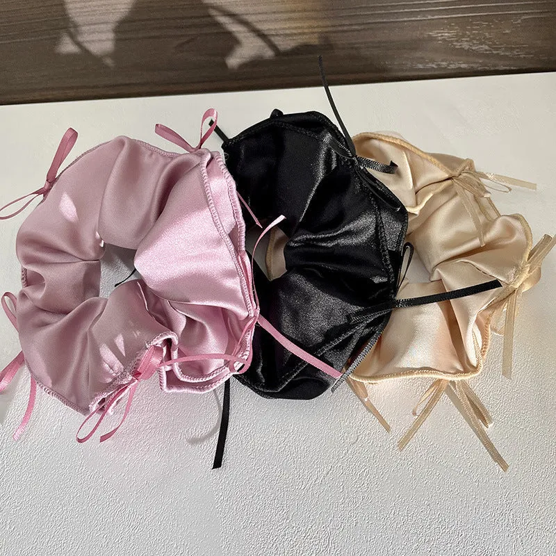 Bow Satin Scrunchies