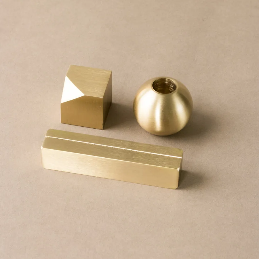 Brass Office Set - Set of 3