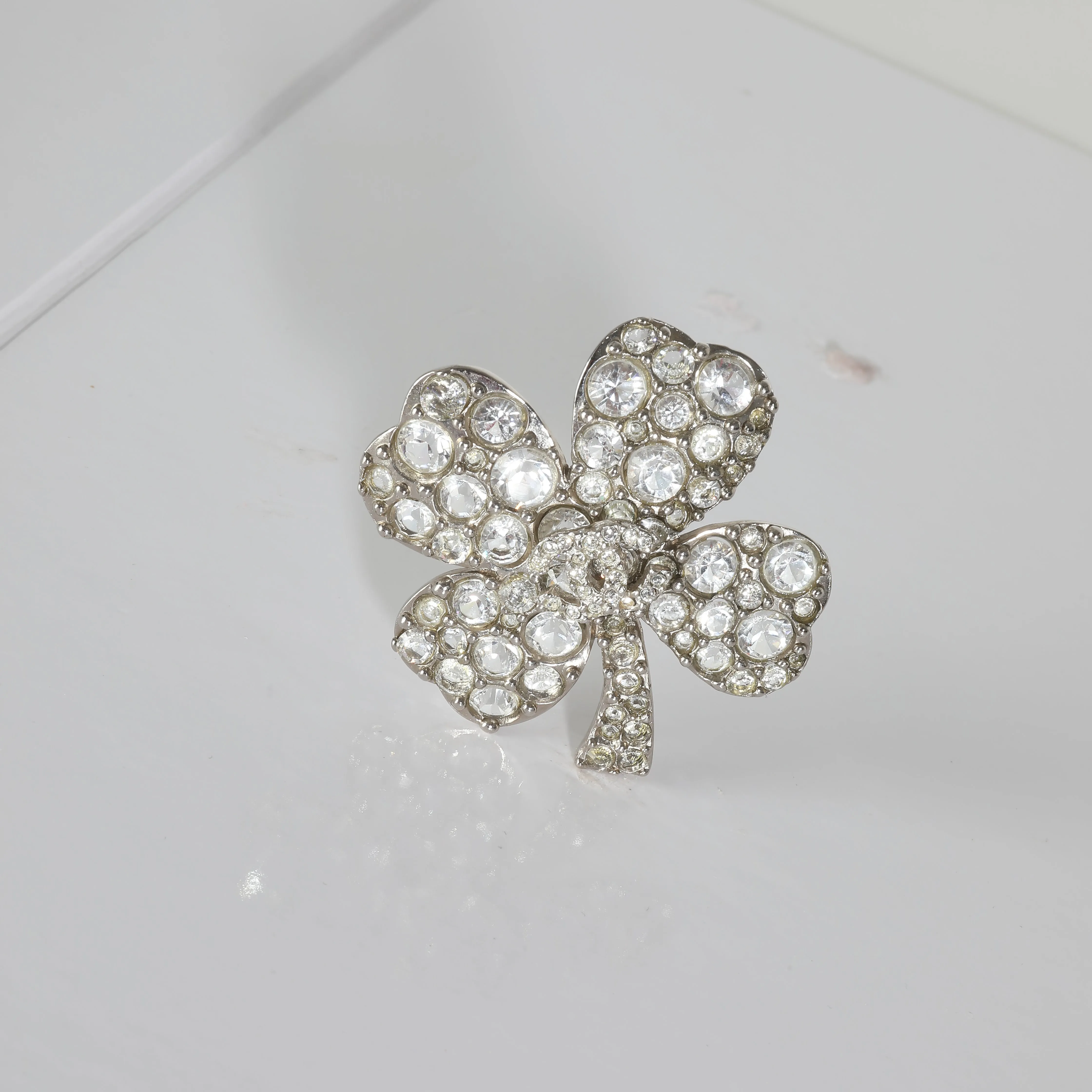 CHANEL 2007 Palladium Plated Brooch