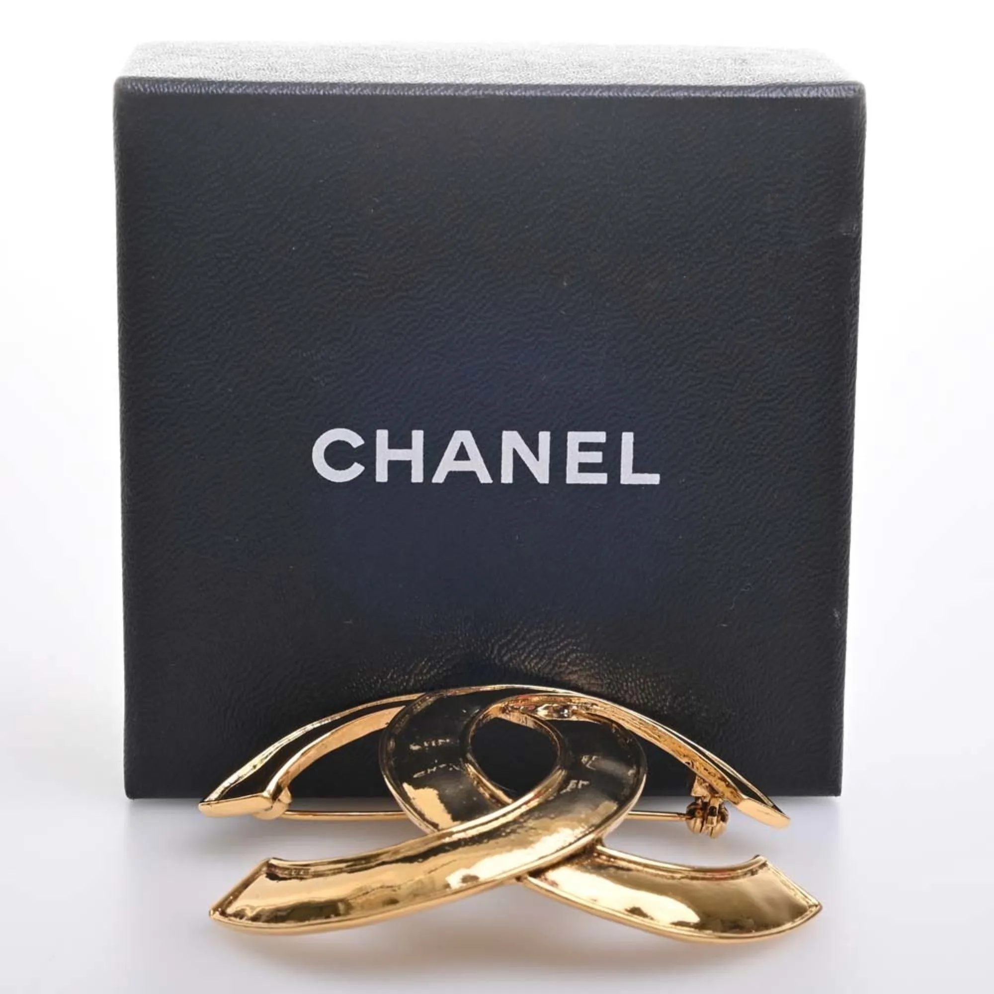 CHANEL Coco Mark Brooch Gold Ladies