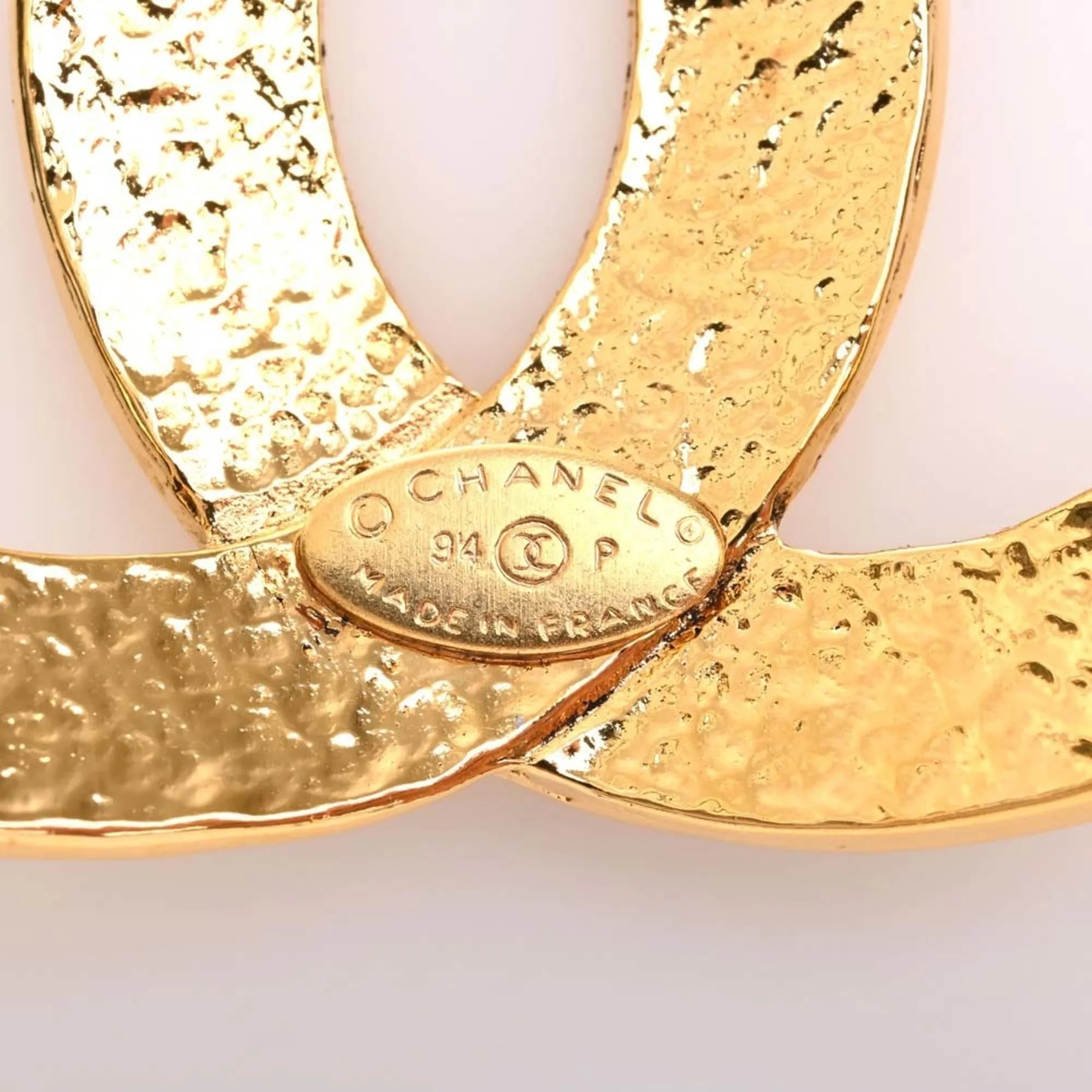 CHANEL Coco Mark Brooch Gold Ladies