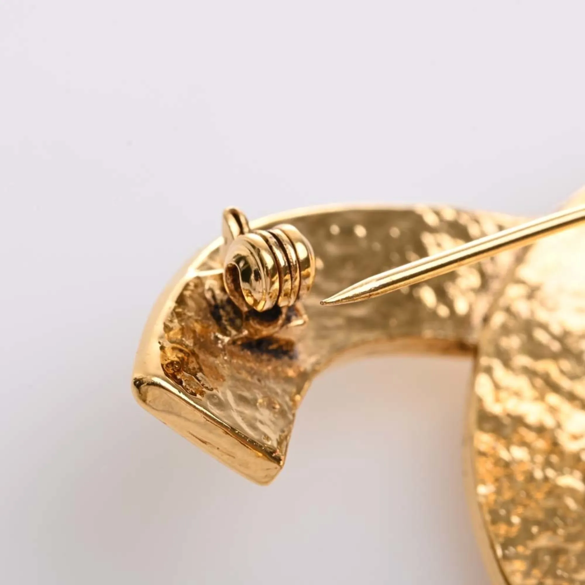 CHANEL Coco Mark Brooch Gold Ladies