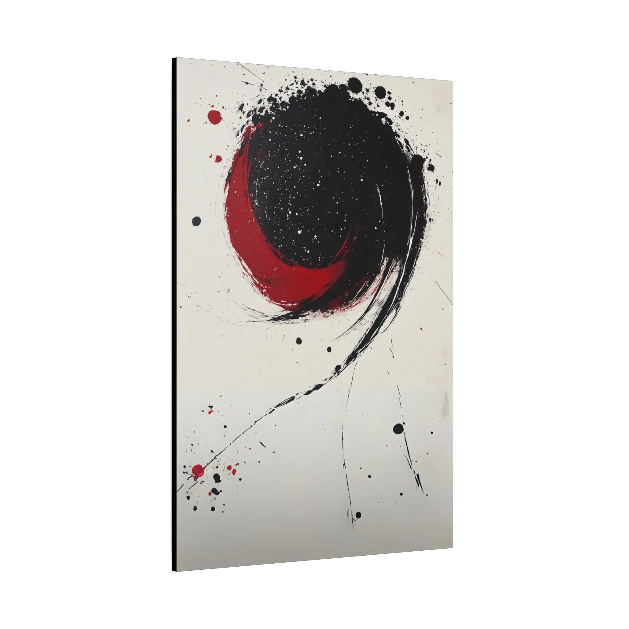 DUO MODERN "Abstract Red & Black Wall Art"