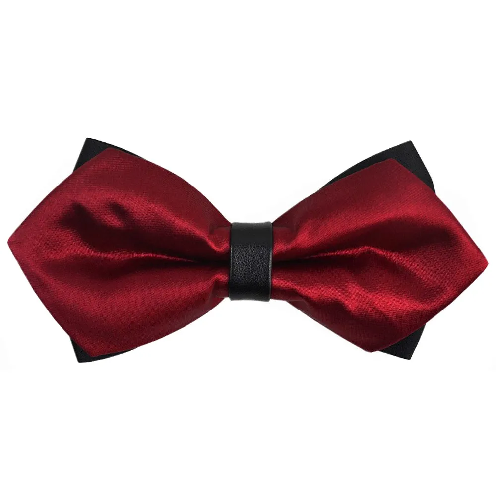 Elegant Adjustable Pre-Tied Bow Ties for Men Boys Wedding Party Necktie