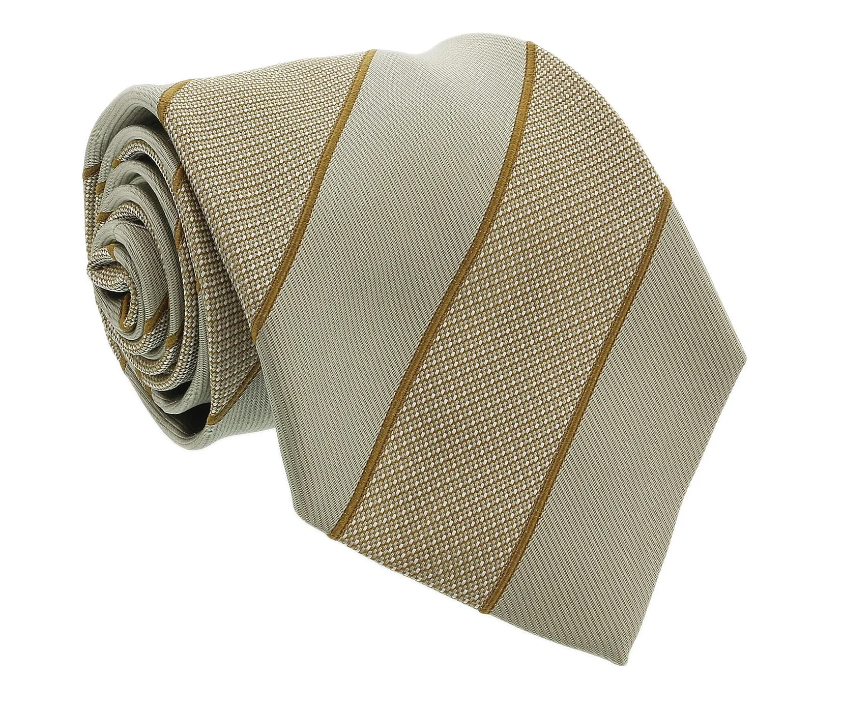 Gianfranco Ferre J99 9999 Beige Striped Silk Mens Tie