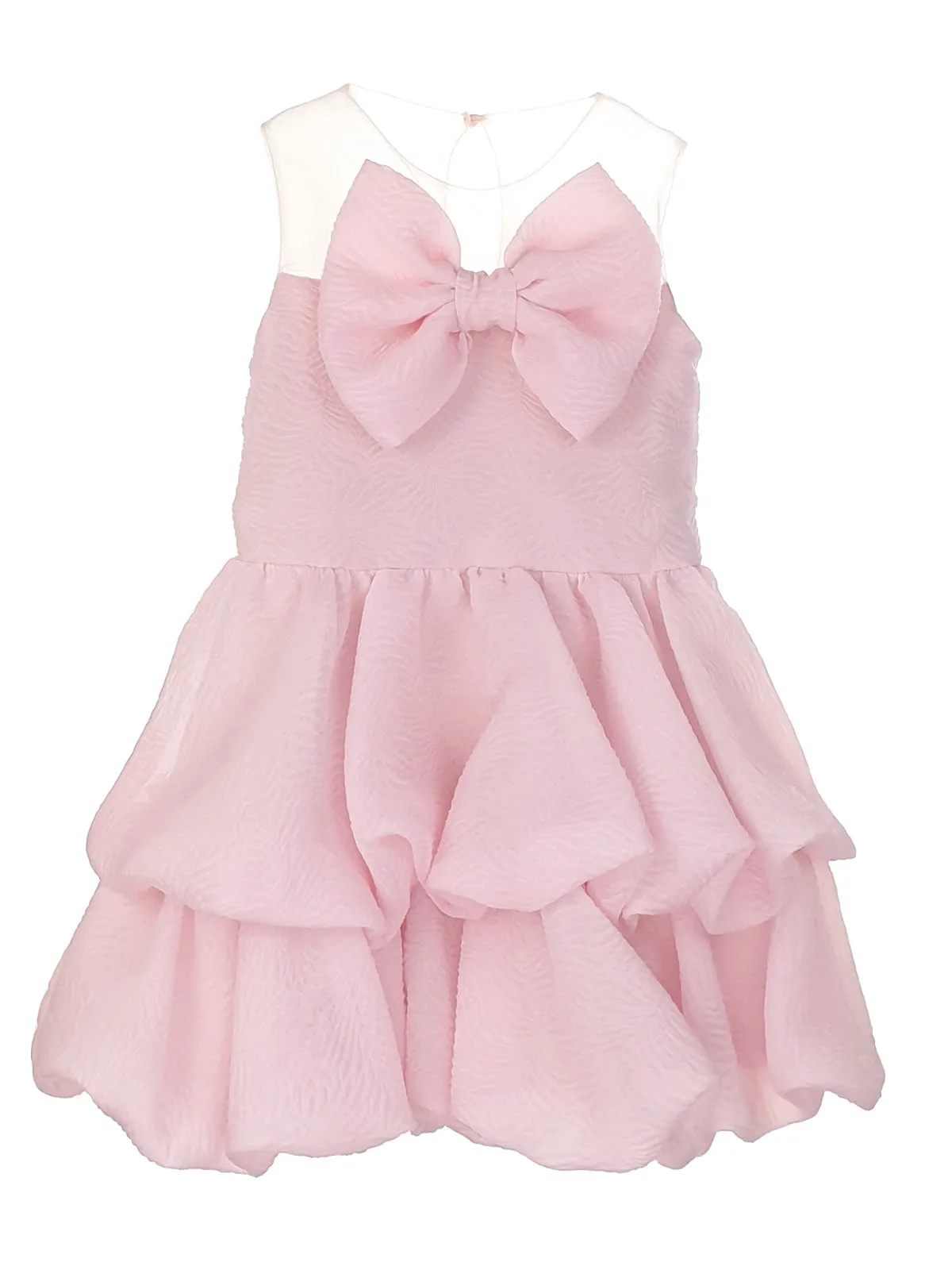 Girl's Balloon embossed dress - IROFILI-G