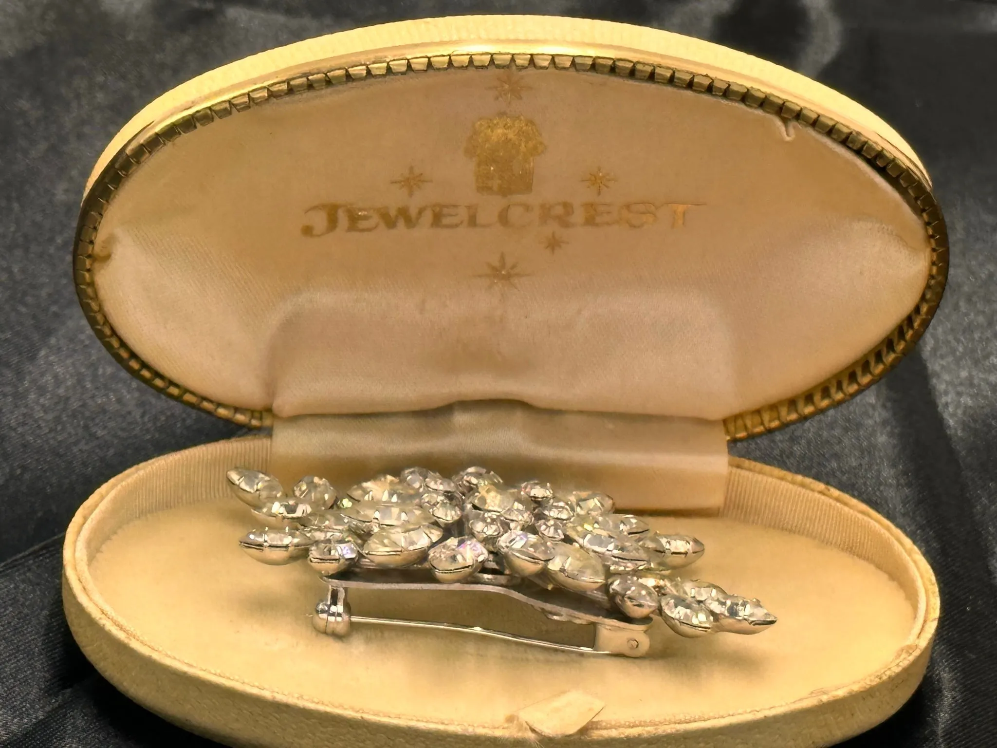 Glorious Vintage Jewel Crest Brooch