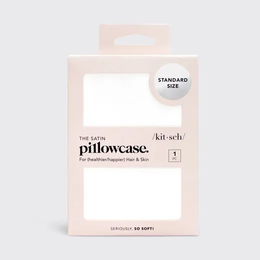 KITSCH Satin Pillowcase in Ivory