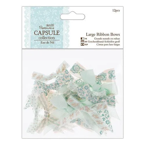 Large Ribbon Bows (12pcs) - Eau De Nil (PMA 367212)