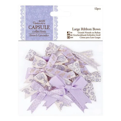 Large Ribbon Bows (12pcs) - French Lavender (PMA 367217)