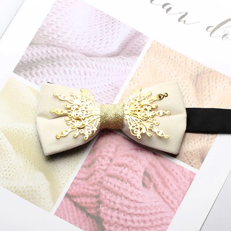 Men's Bling Mosaic Sunburst Velvet Bow Tie