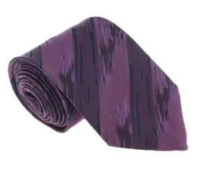 Missoni U5468 Purple Faux Bois Pure Silk Tie