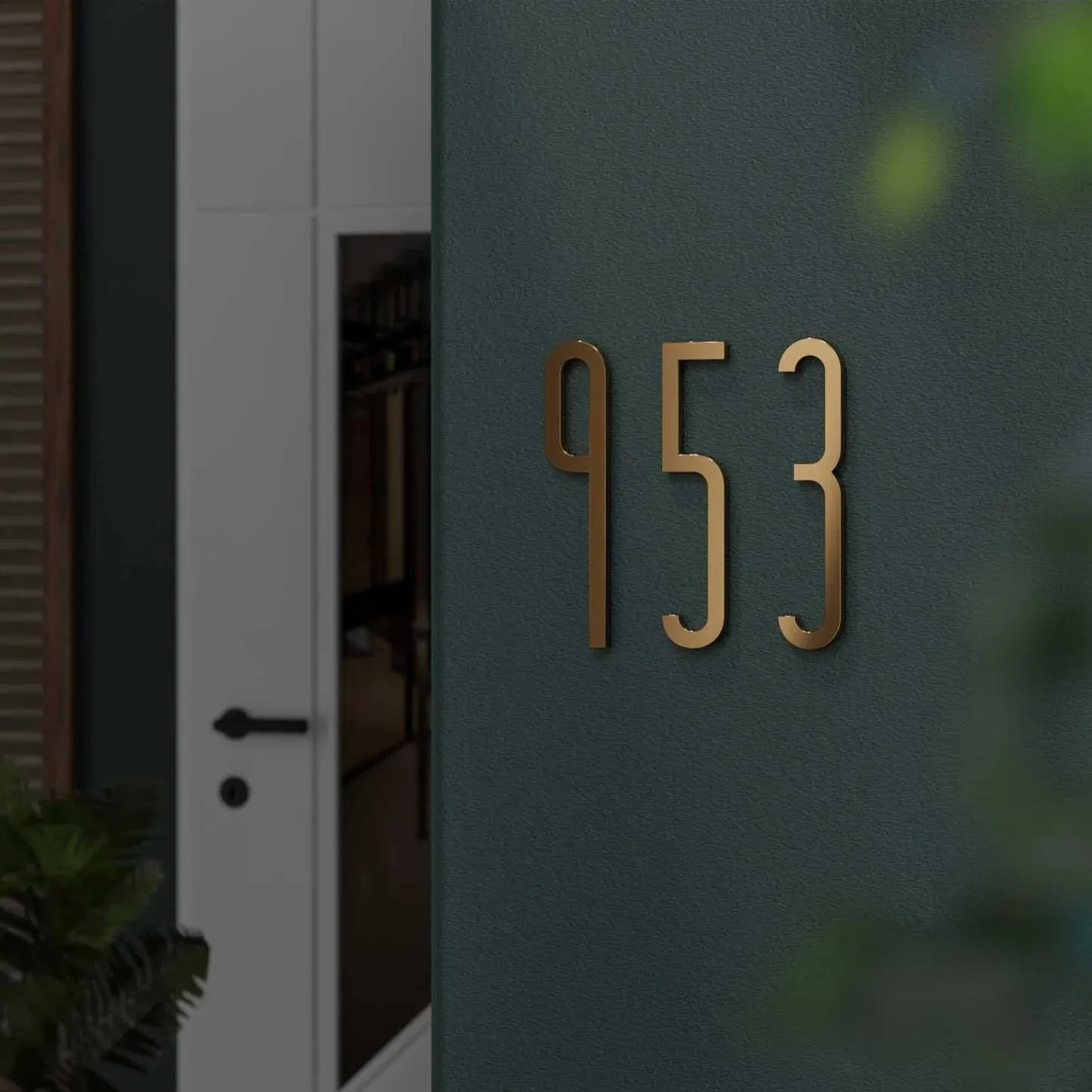 Modern Brass Door Numbers & Letters