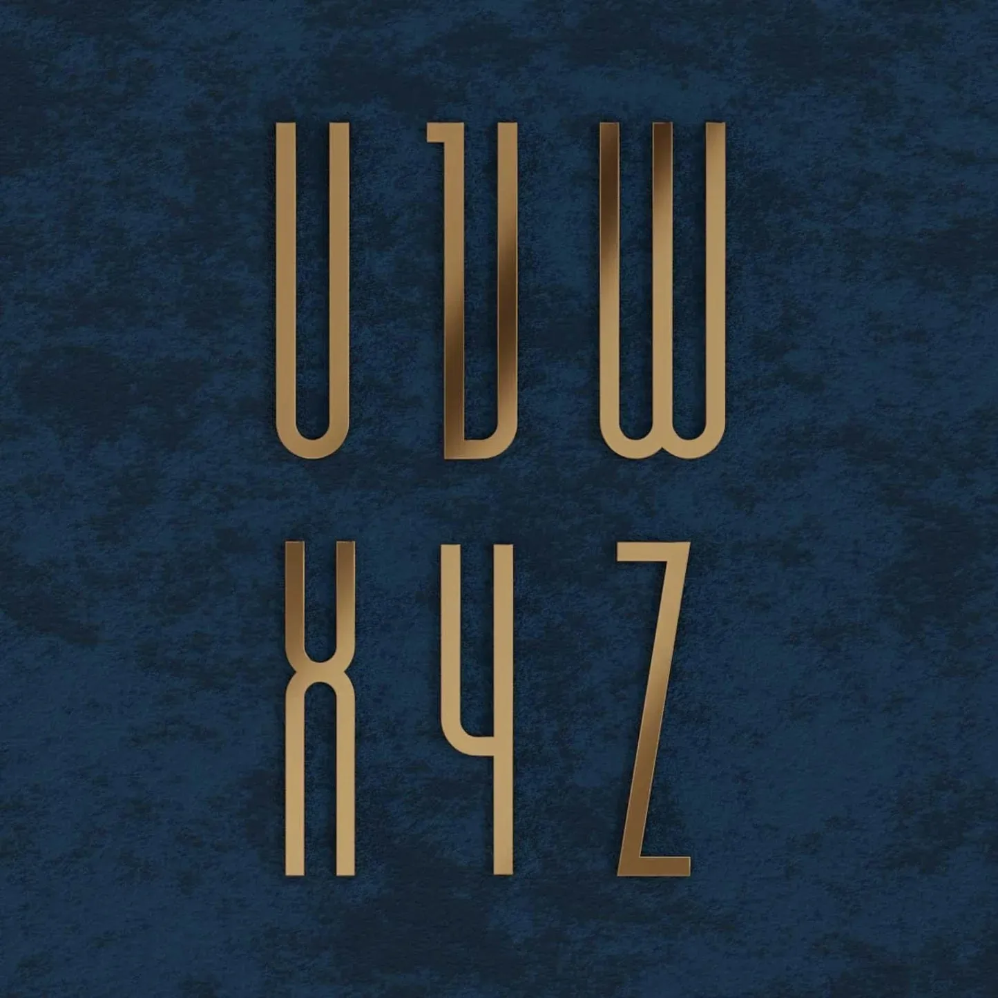 Modern Brass Door Numbers & Letters