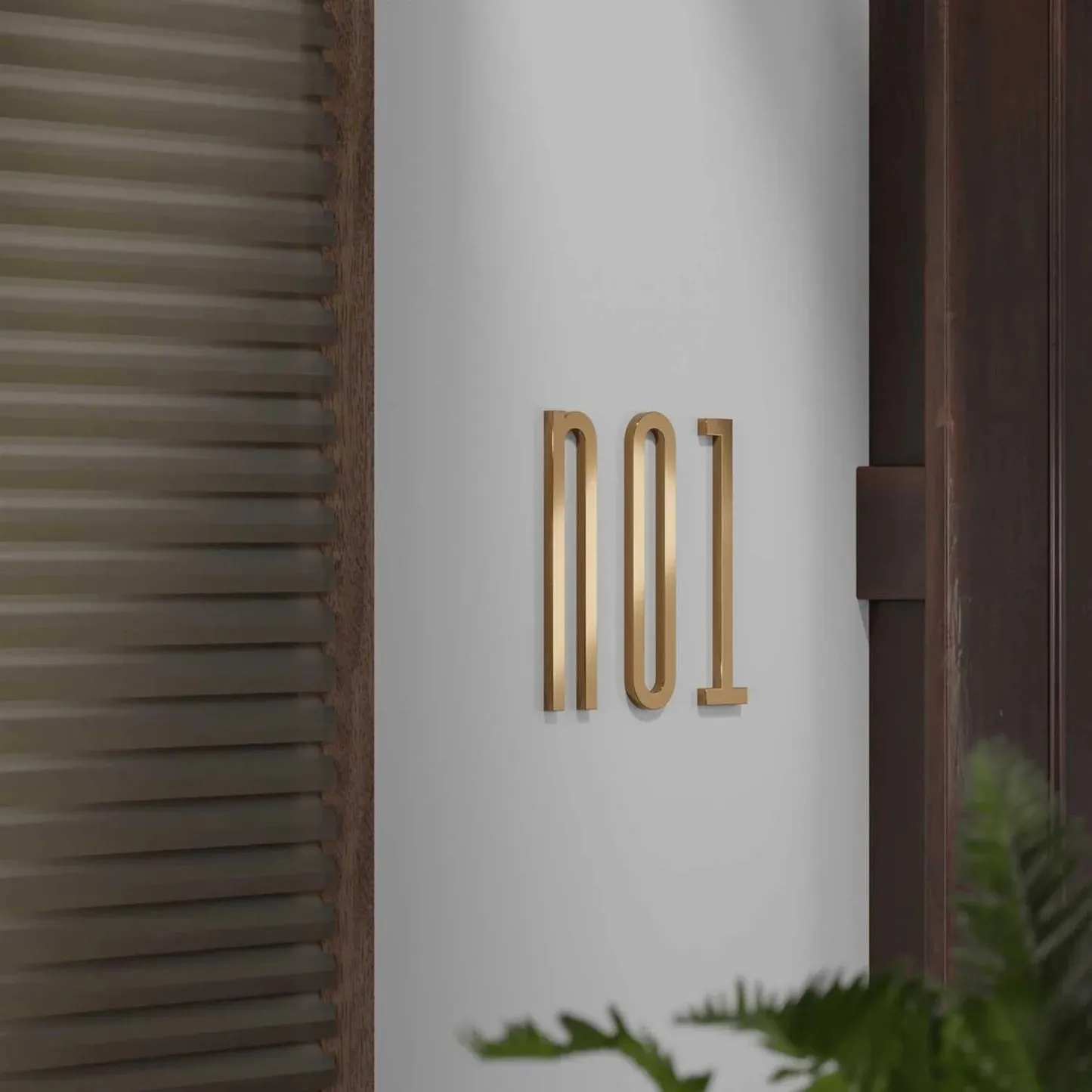 Modern Brass Door Numbers & Letters