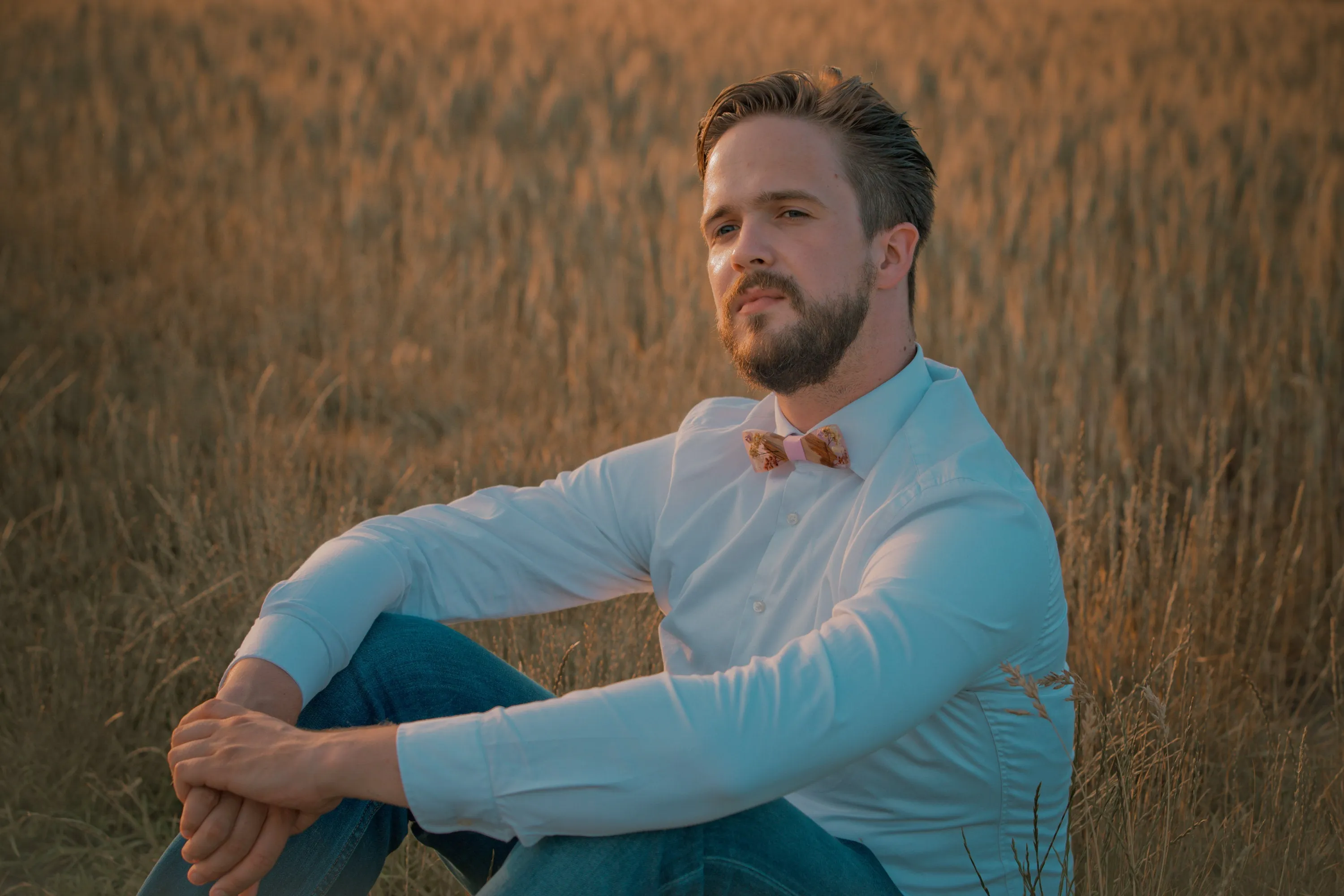 Pink and brown wooden resin bow tie Men's accessories Wedding accessories Floral wooden bow tie Magaela accessories Resin Romantic bow tie